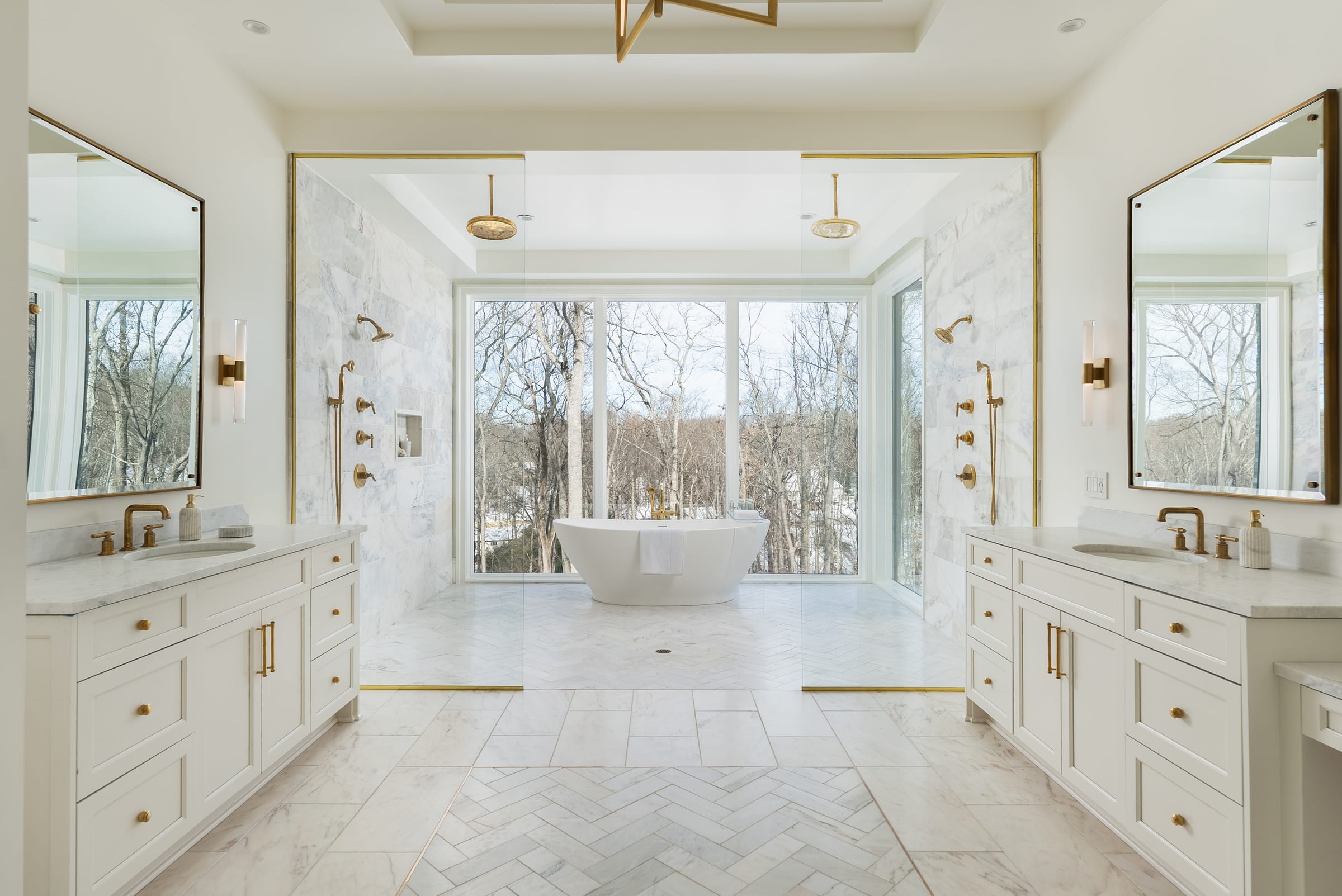 Custom interior finishes in the Overlook estate, McLean, VA